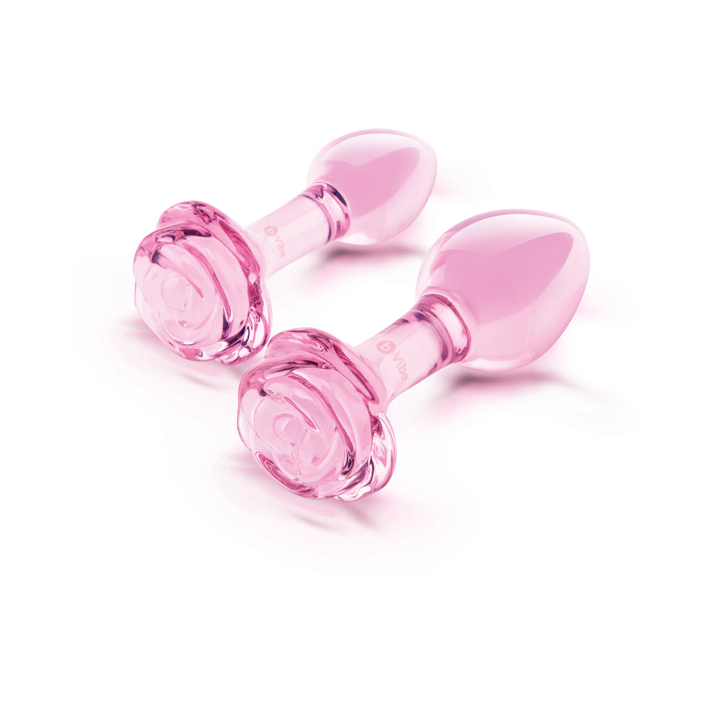 B-VIBE - PINK ROSES TRAINING PLUG SET