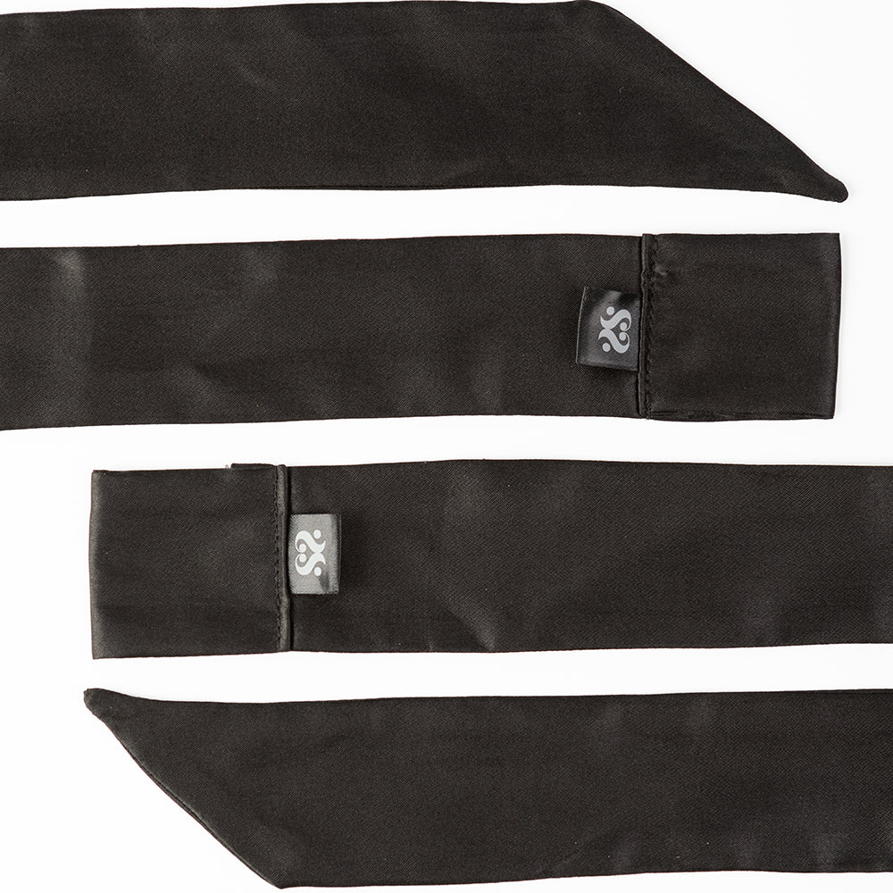 SEI MIO NIGHTS IN TIED SATIN 2 X SILK SASH RESTRAINTS