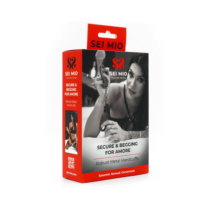 SEI MIO SECURE AND BEGGING FOR AMORE ROBUST METAL HANDCUFFS