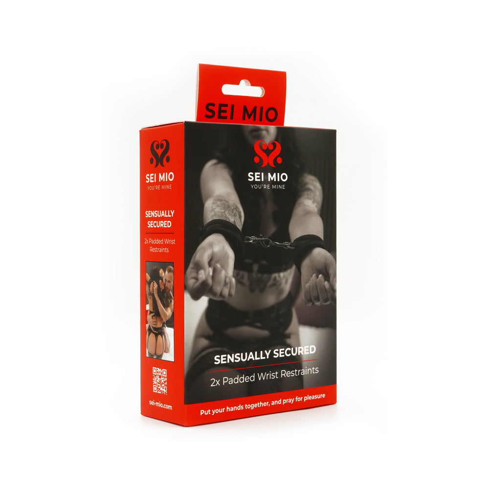 SEI MIO SENSUALLY SECURED VELVET HANDCUFFS