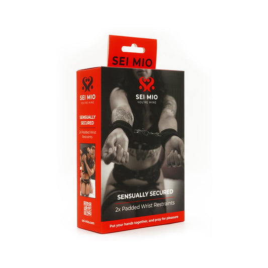 SEI MIO SENSUALLY SECURED VELVET HANDCUFFS