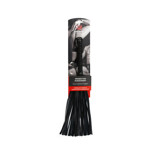 CREATIVE CONCEPTIONS - SEI MIO PRIMED FOR PUNISHMENT FAUX LEATHER FLOGGER
