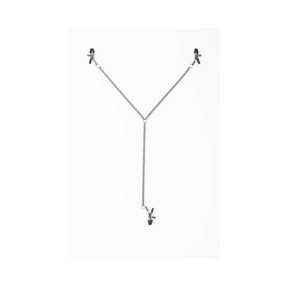 SEI MIO TRIPLE TEASE ADJUSTABLE NIPPLE AND CLIT CLAMP SET