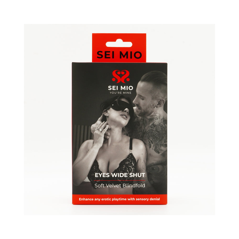 SEI MIO EYES WIDE SHUT SOFT VELVET BLINDFOLD