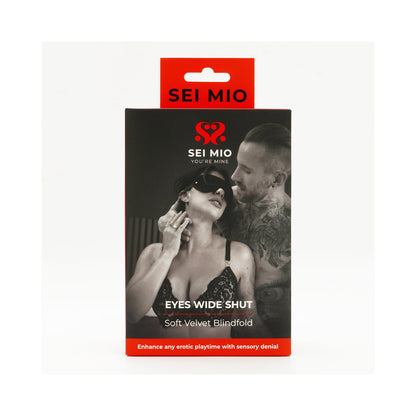SEI MIO EYES WIDE SHUT SOFT VELVET BLINDFOLD