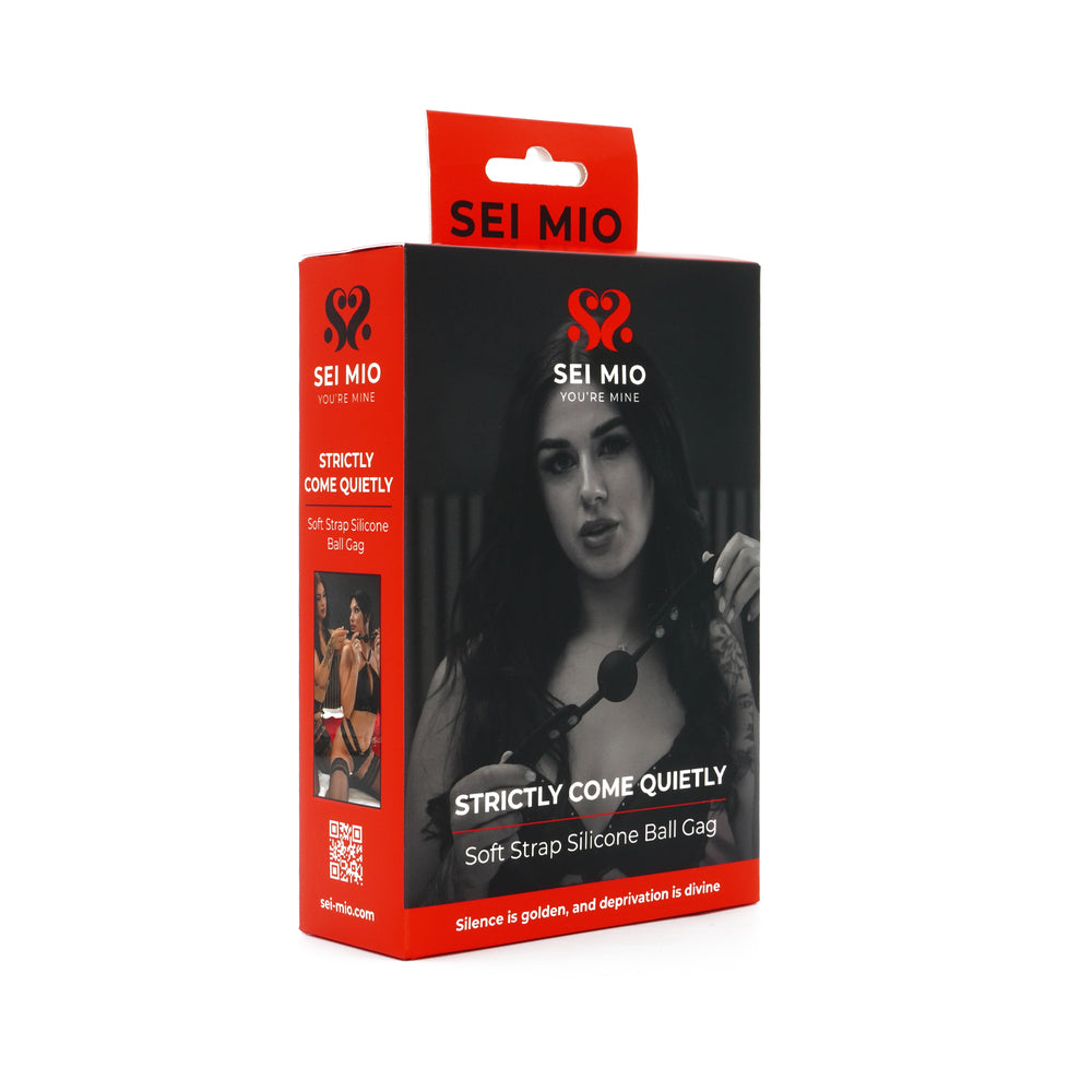 CREATIVE CONCEPTIONS - SEI MIO STRICTLY COME QUIETLY SOFT STRAP SILICONE BALL GAG