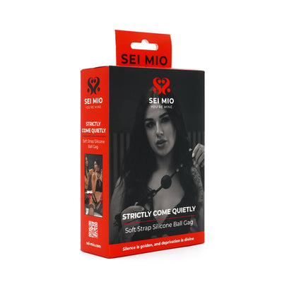 CREATIVE CONCEPTIONS - SEI MIO STRICTLY COME QUIETLY SOFT STRAP SILICONE BALL GAG