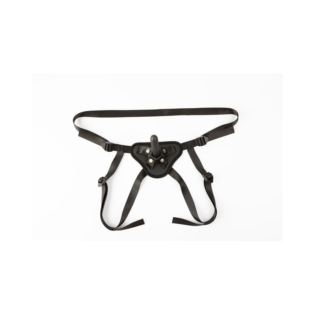 SEI MIO PERFECTLY PEGGED BEGINNERS STRAP-ON HARNESS AND 5 IN. DILDO