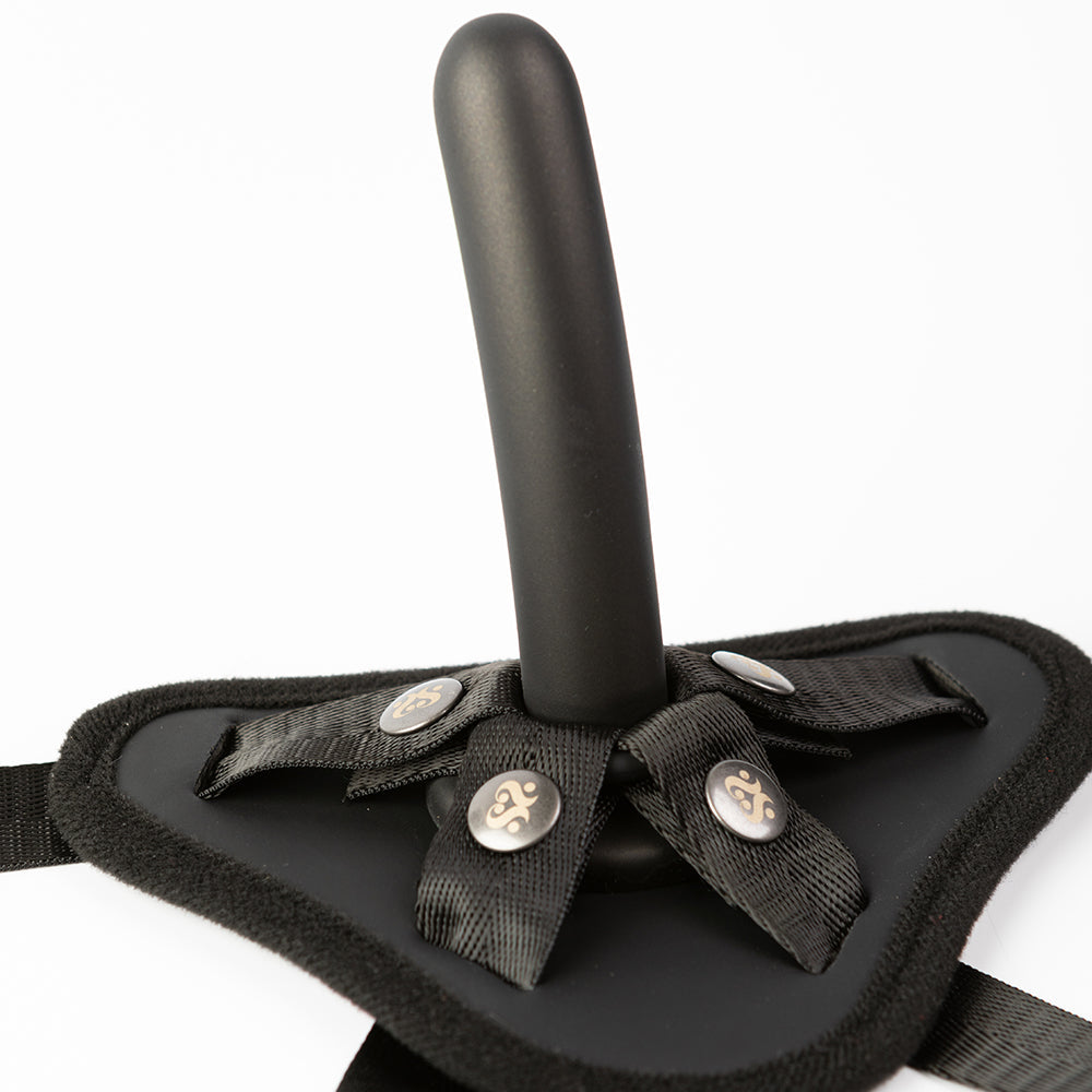 SEI MIO PERFECTLY PEGGED BEGINNERS STRAP-ON HARNESS AND 5 IN. DILDO