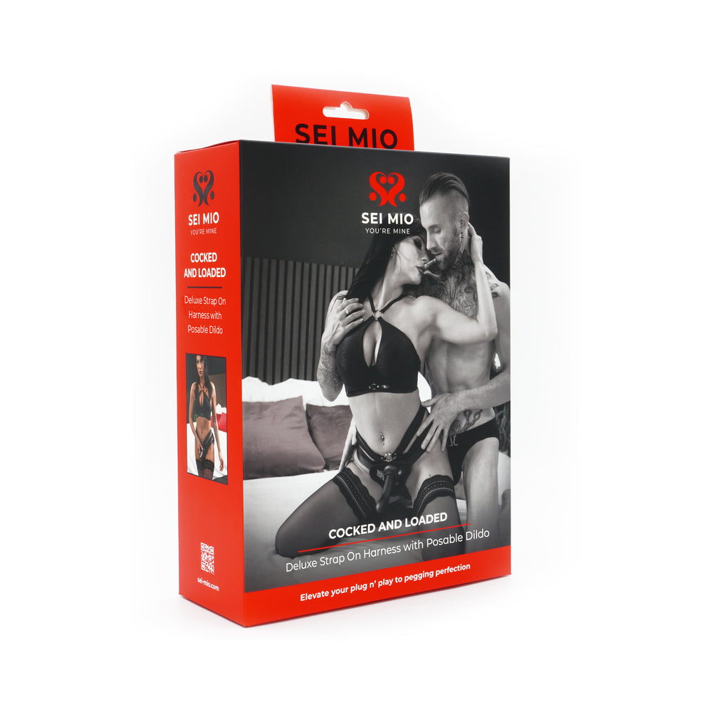 CREATIVE CONCEPTIONS - SEI MIO COCKED AND LOADED ADVANCED STRAP-ON HARNESS AND 6.5 IN. DILDO