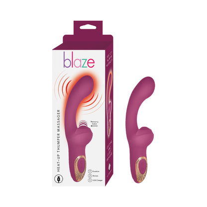 NASSTOYS - BLAZE HEAT-UP THUMPER MASSAGER EGGPLANT