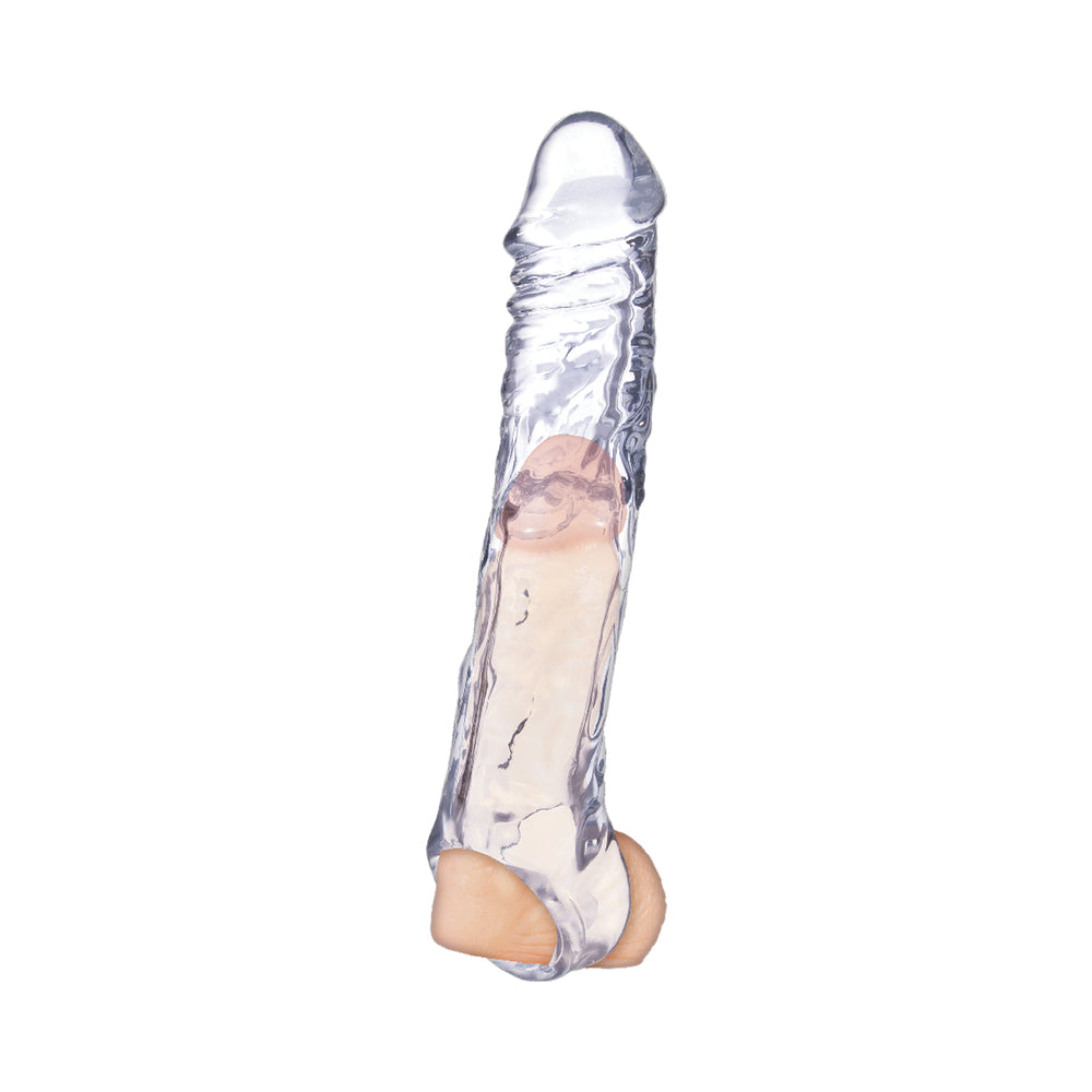 MAGIC PENIS EXTENDER & BALL STRAP 7.5 IN. CLEAR