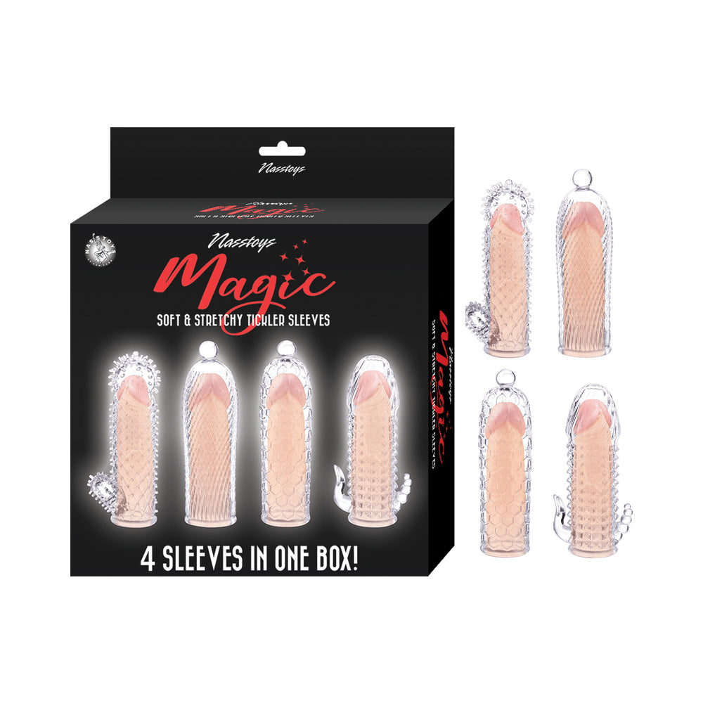 MAGIC SOFT & STRETCHY TICKLER SLEEVES CLEAR