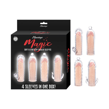 MAGIC SOFT & STRETCHY TICKLER SLEEVES CLEAR