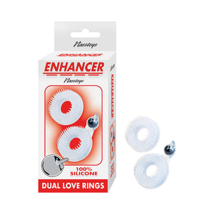 NASSTOYS - ENHANCER DUAL LOVE RINGS CLEAR