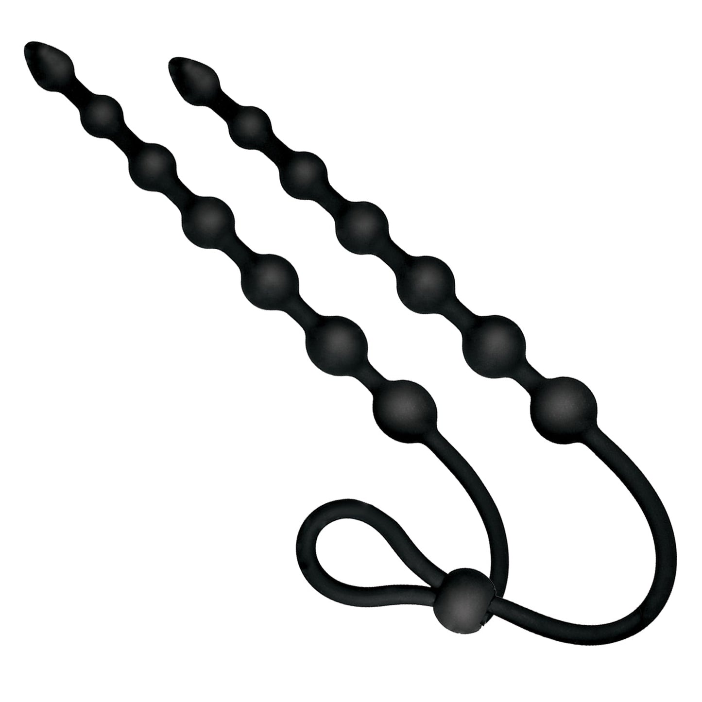 ASS-SATION DUAL SILICONE ANAL BEADS BLACK