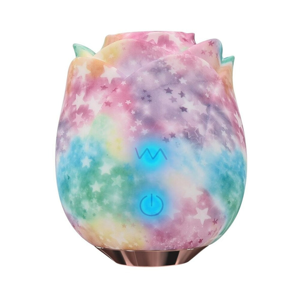 EVE''S RAVISHING ROSE TAPPING CLITORAL STIMULATOR RAINBOW