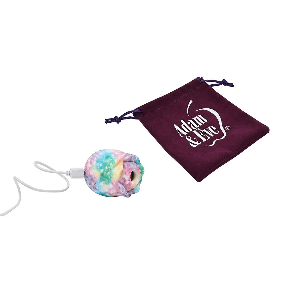 ADAM & EVE - EVE''S RAVISHING ROSE TAPPING CLITORAL STIMULATOR RAINBOW