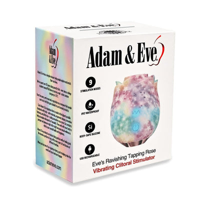 ADAM & EVE - EVE''S RAVISHING ROSE TAPPING CLITORAL STIMULATOR RAINBOW