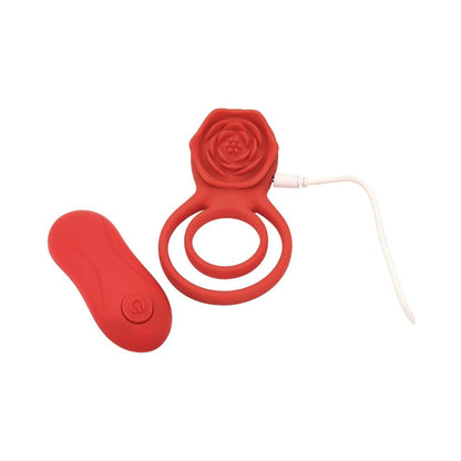 ADAM & EVE - DOUBLE RING VIBRATING ROSE COCK RING