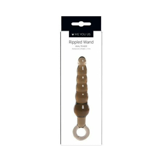 ME YOU US - RIPPLED WAND ANAL TEASER PLUG BLACK