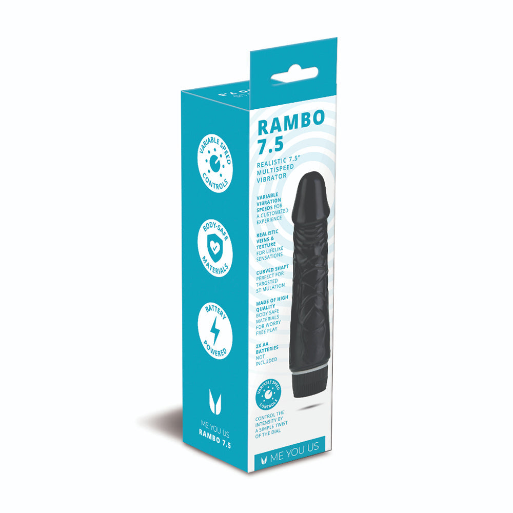 ME YOU US RAMBO 7.5 IN. REALISTIC VIBRATOR