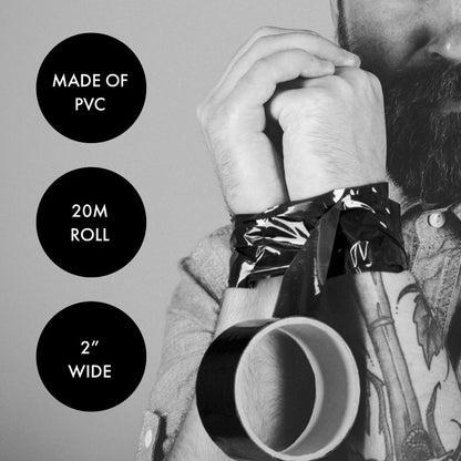 ME YOU US BOUND TO PLEASE BONDAGE TAPE RESTRAINTS BLACK 20M