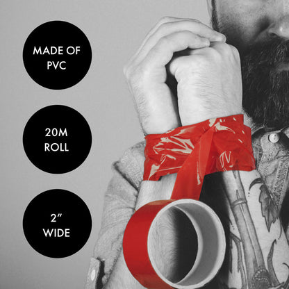 ME YOU US BOUND TO PLEASE BONDAGE TAPE RESTRAINTS RED 20M