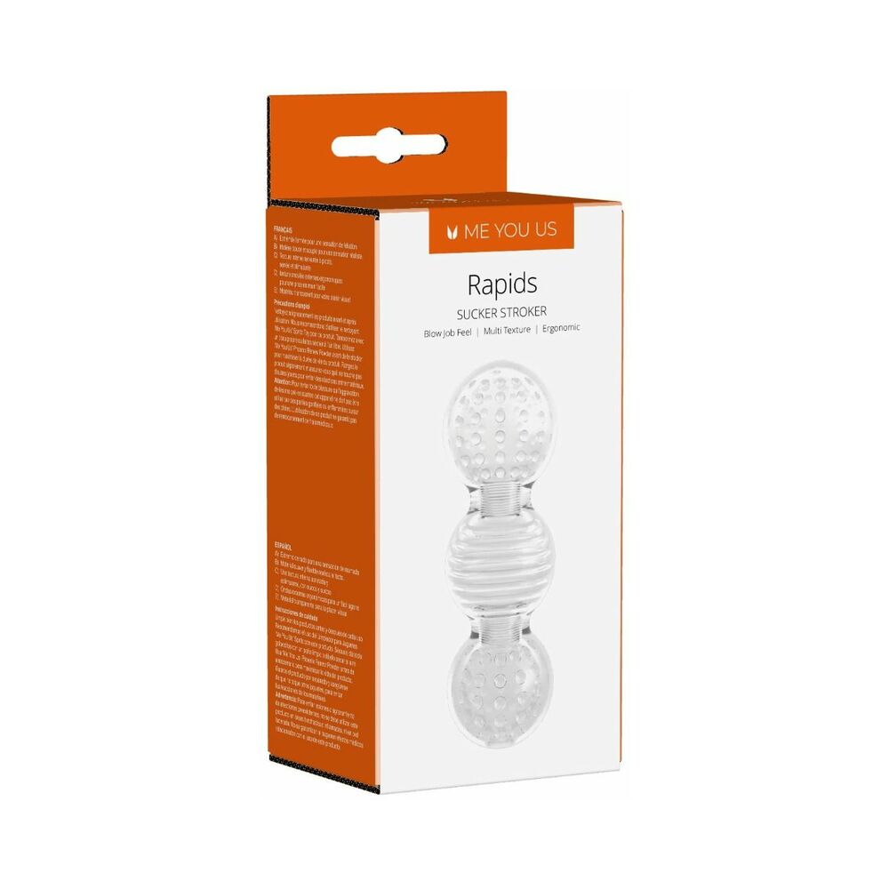 ME YOU US RAPIDS SUCKER STROKER MALE MASTURBATOR TRANSPARENT