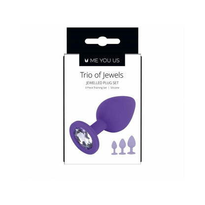ME YOU US TRIO OF JEWELS 3-PIECE TRAINING PLUG SET PURPLE