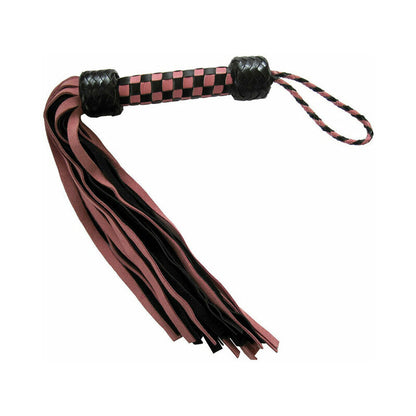 RUFF DOGGIE STYLES - SHORT SUEDE FLOGGER PINK/BLACK