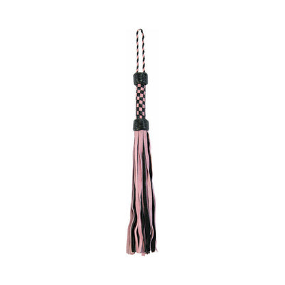 RUFF DOGGIE STYLES - SHORT SUEDE FLOGGER PINK/BLACK