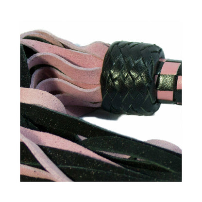 RUFF DOGGIE STYLES - SHORT SUEDE FLOGGER PINK/BLACK
