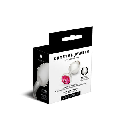 ME YOU US CRYSTAL JEWELS METAL PLUG PINK MEDIUM