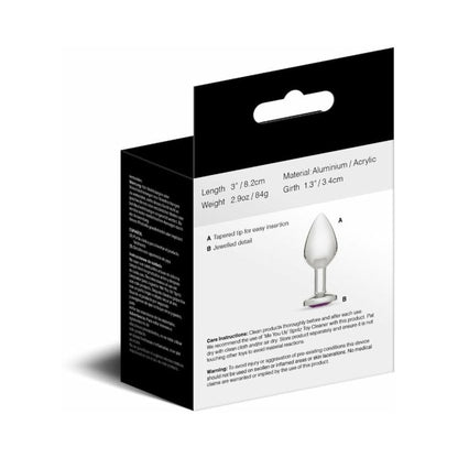 ME YOU US CRYSTAL JEWELS METAL PLUG PURPLE MEDIUM