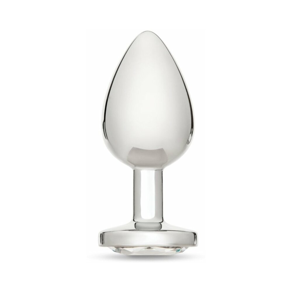 ME YOU US CRYSTAL JEWELS METAL PLUG CLEAR LARGE