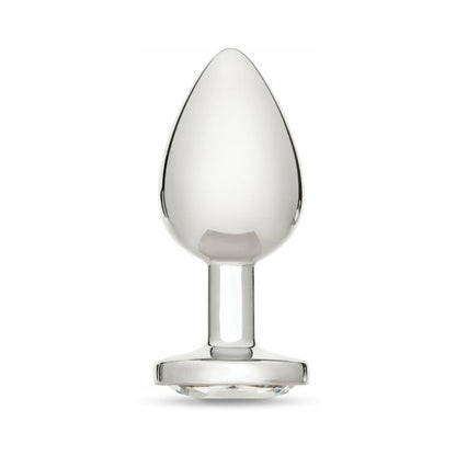 ME YOU US CRYSTAL JEWELS METAL PLUG CLEAR LARGE