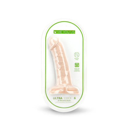 ME YOU US ULTRA COCK 6 IN. REALISTIC DILDO VANILLA
