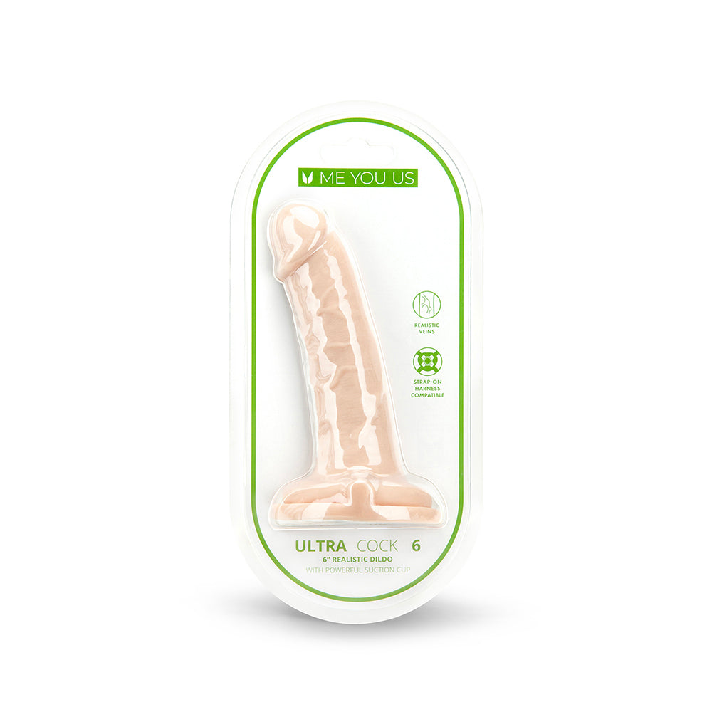 ME YOU US - ULTRA COCK 6 IN. REALISTIC DILDO VANILLA