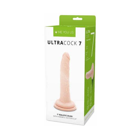 ME YOU US - ULTRA COCK 7 IN. REALISTIC DILDO VANILLA