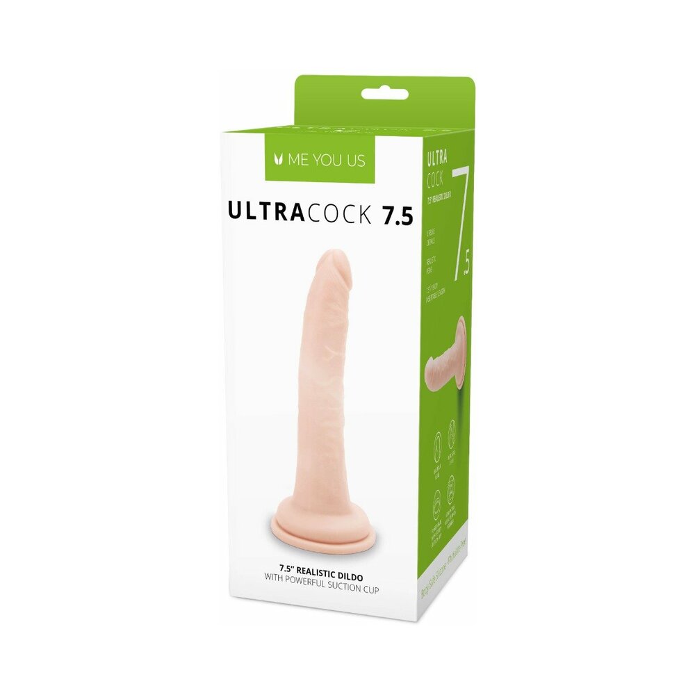 ME YOU US - ULTRA COCK 7.5 IN. REALISTIC DILDO VANILLA