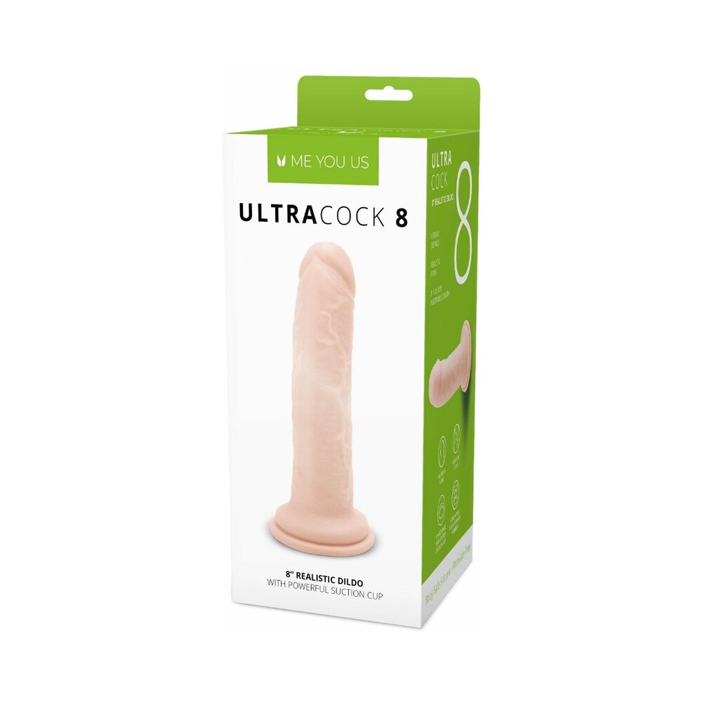 ME YOU US - ULTRA COCK 8 IN. REALISTIC DILDO VANILLA