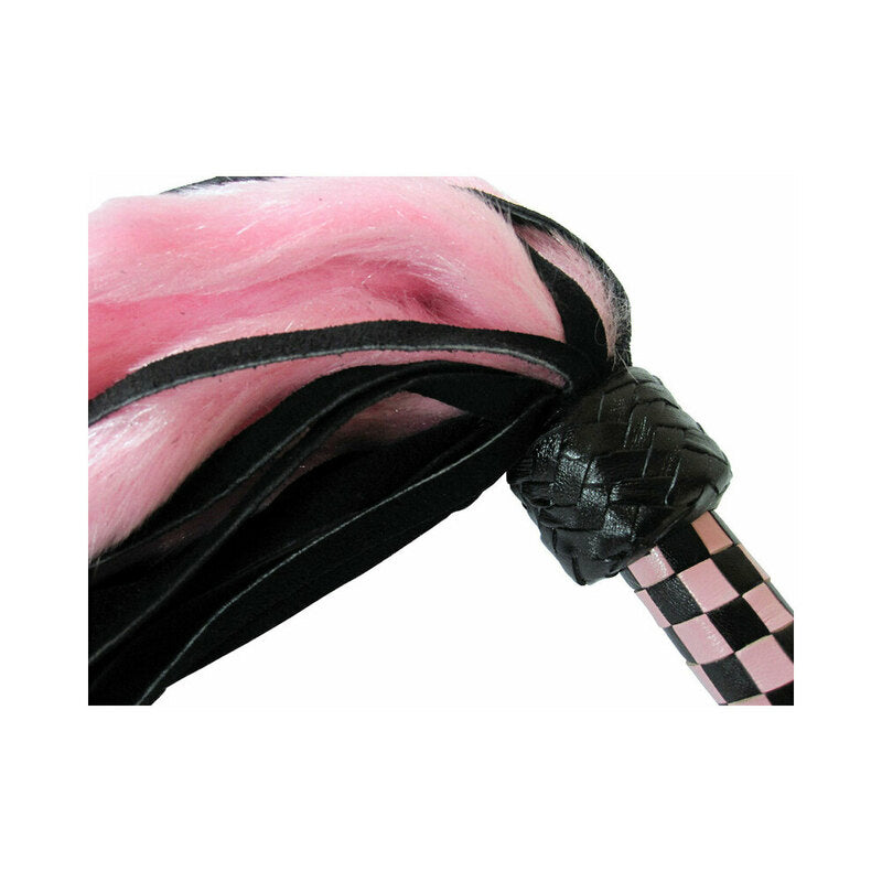 SUEDE & FLUFF MINI FLOGGER PINK