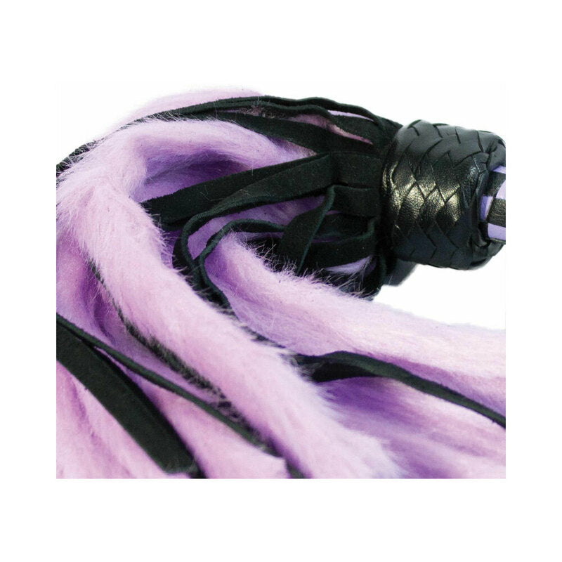 SUEDE & FLUFF MINI FLOGGER PURPLE