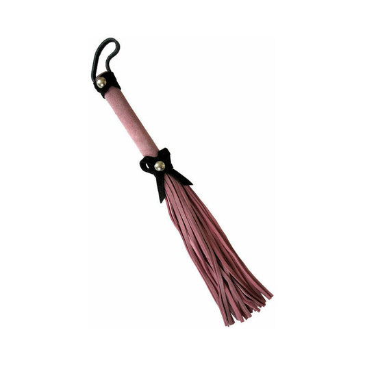 LOVE KNOT MINI FLOGGER PINK WITH BLACK BOW