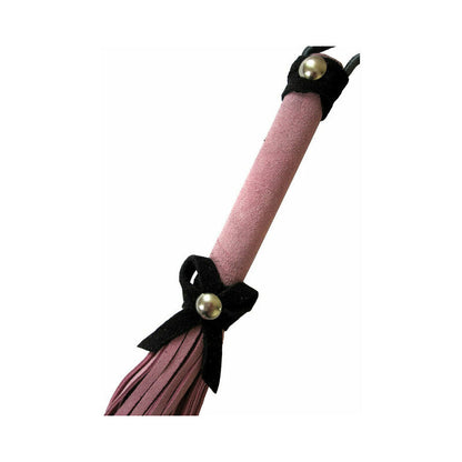 LOVE KNOT MINI FLOGGER PINK WITH BLACK BOW