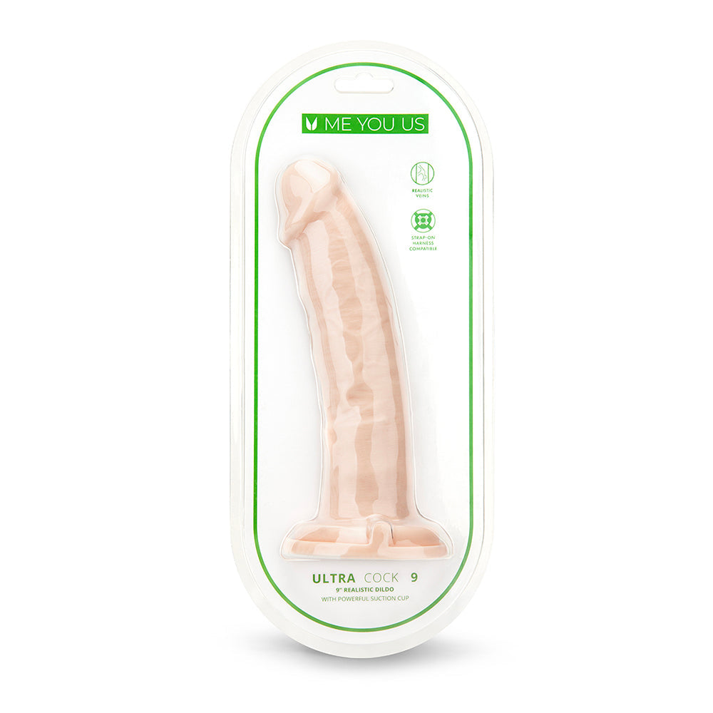 ME YOU US - ULTRA COCK 9 IN. REALISTIC DILDO VANILLA