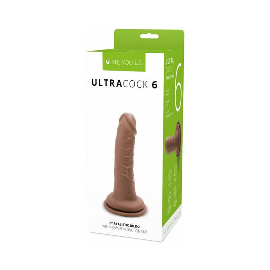 ME YOU US - ULTRA COCK 6 IN. REALISTIC DILDO CARAMEL