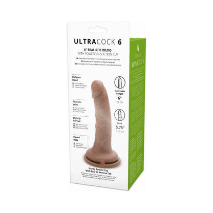 ME YOU US ULTRA COCK 6 IN. REALISTIC DILDO CARAMEL