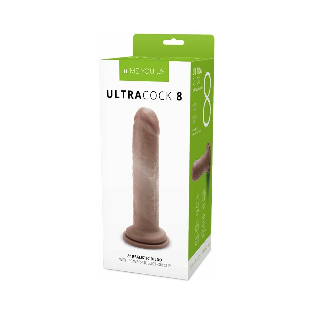 ME YOU US - ULTRA COCK 8 IN. REALISTIC DILDO CARAMEL